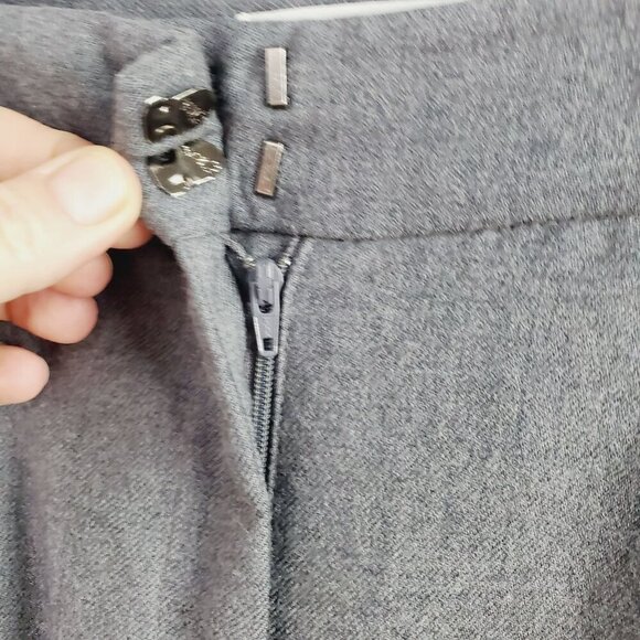 Pendleton Women's Gray Wool Dress Pants Slash Pocket Straight Leg Size 12 (A-2) - Picture 6 of 15